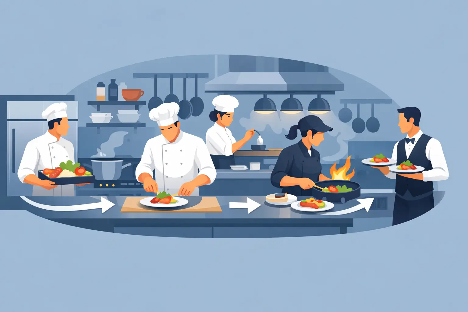 Restaurant Kitchen Workflow Example That Works